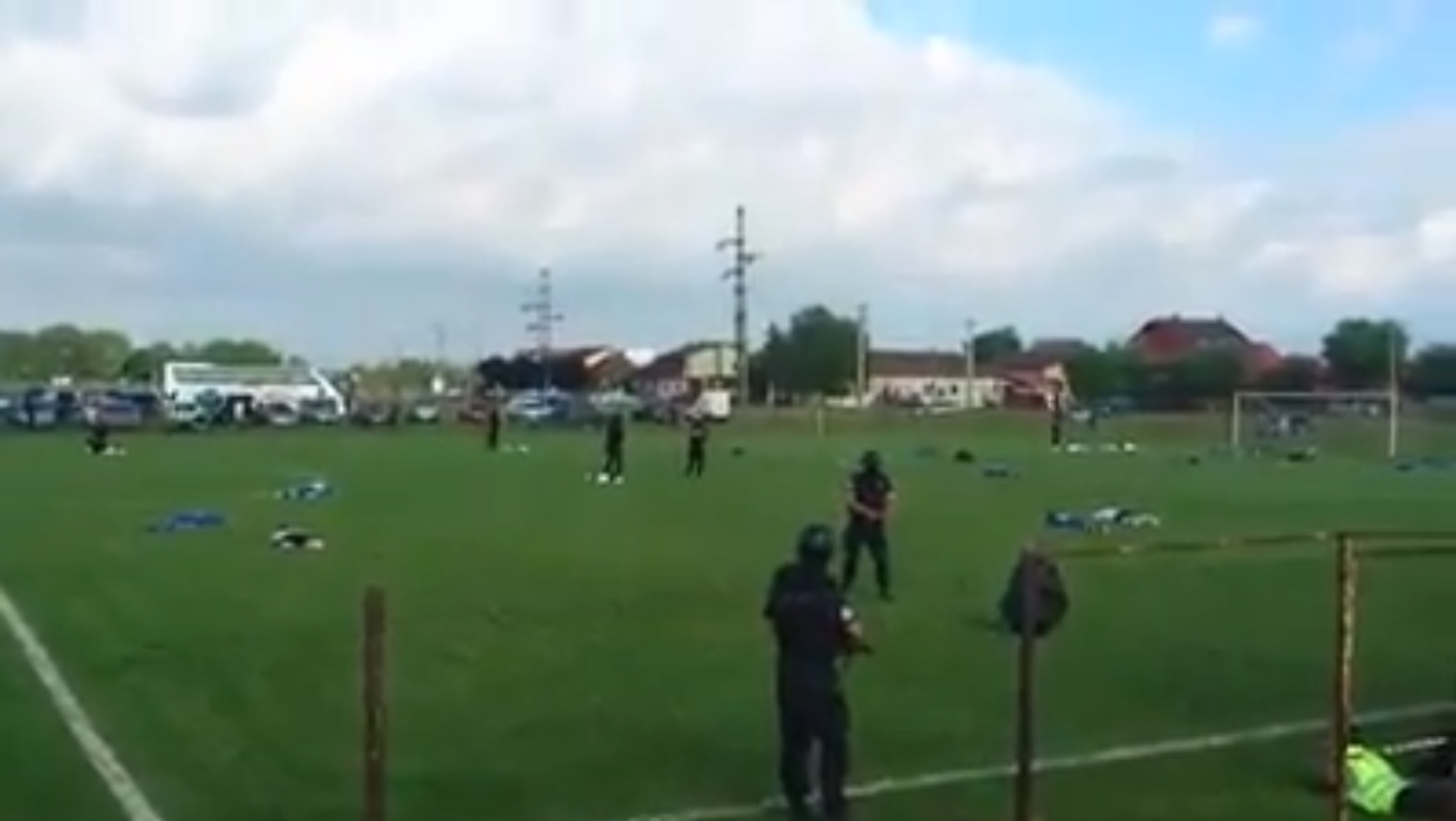 Fotbollsplan, Polisrazzia, Fotboll, Rumanien, Sorin Udrea